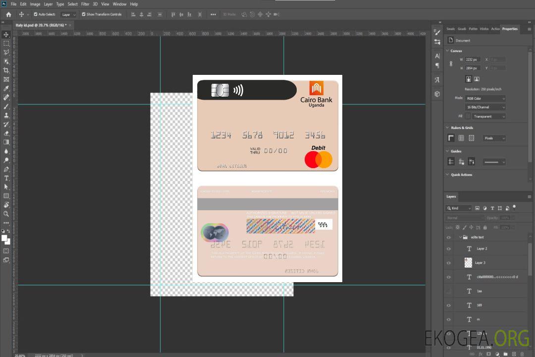 Ouganda Cairo Bank Ouganda mastercard template